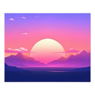 Serene Sunset Dreamscape Photo Print