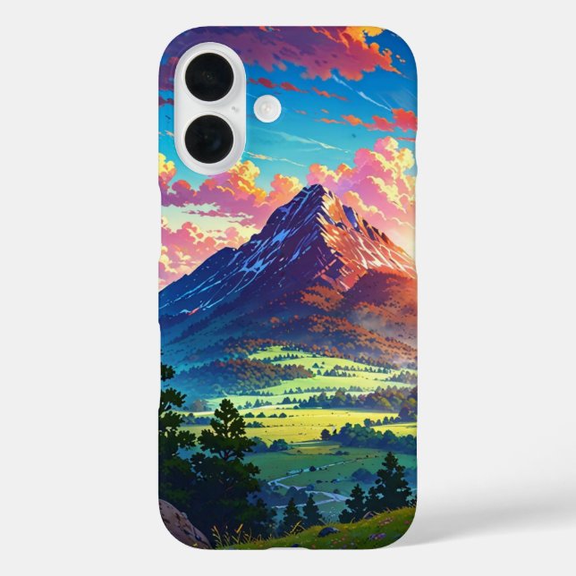 Serene Sunset Mountains Case-Mate iPhone Case (Back)