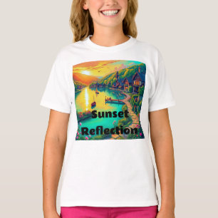 Serene Sunset Reflection T-Shirt