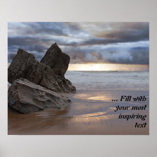 Serene Sunset Shore Poster