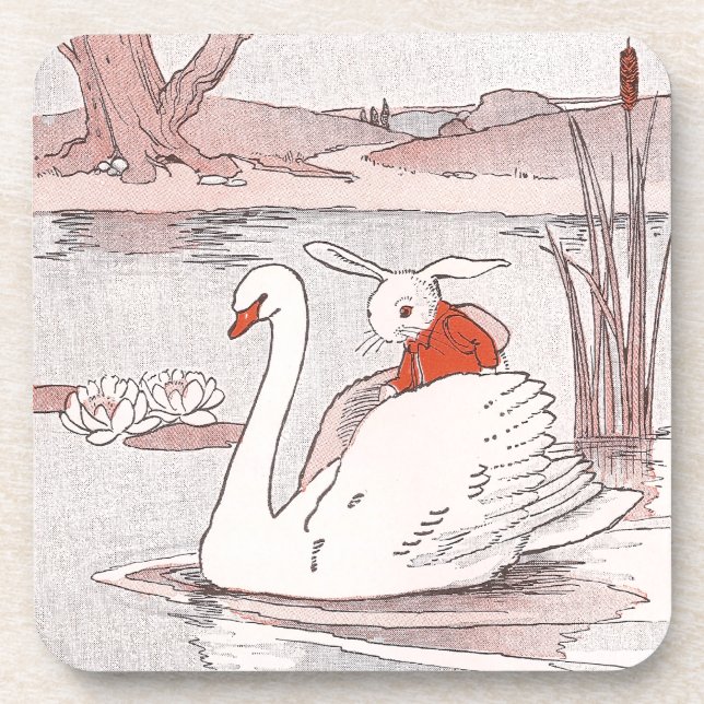 Serene Swan Gives Rabbit a Lift Coaster (Front)