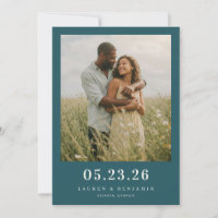 Serene Teal Romantic Photo