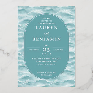Serene Teal Water Waves
