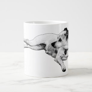 Serene Terrier Moment Large Coffee Mug