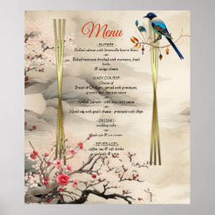 Serene Tranquillity Ikebana Japanese theme Poster