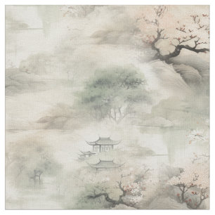 Serene Tranquillity Japanese theme Fabric