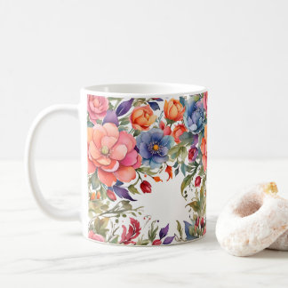 Serene Watercolor Floral PD Coffee Mug