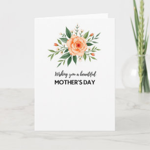 Serene Watercolor Mothers Day Card
