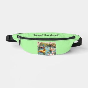 "Serene Waterfowl on Pond" Bum Bags
