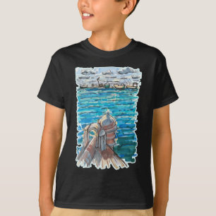 Serene Waterscape in San Juan de Ulua, Veracruz T-Shirt