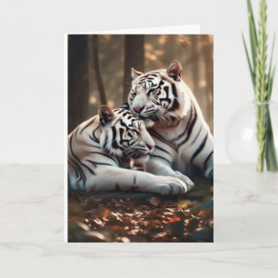 Serene White Tiger Companions Card