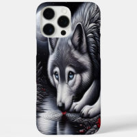 Serene White Wolf Scene