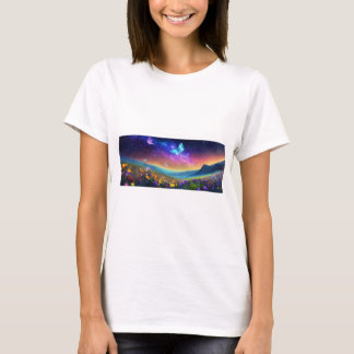 Serene Wildflower Meadow T-Shirt Design
