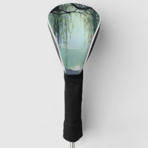 Serene Willow Tree Reflection Nature Art (4) Golf Head Cover