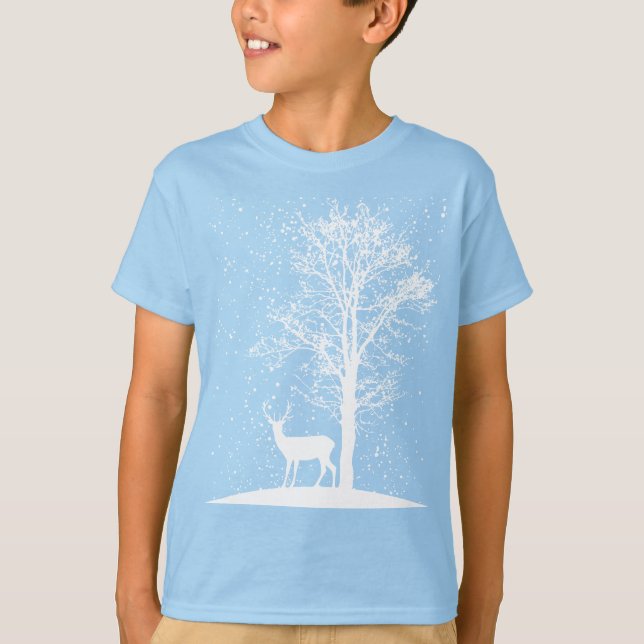 Serene Winter Silhouette T-Shirt (Front)