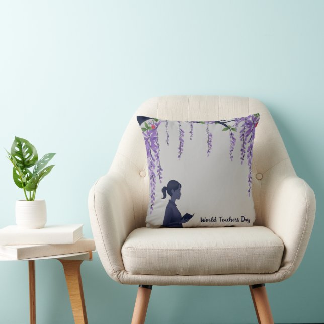 Serene Wisteria Dreams  Cushion (Chair)