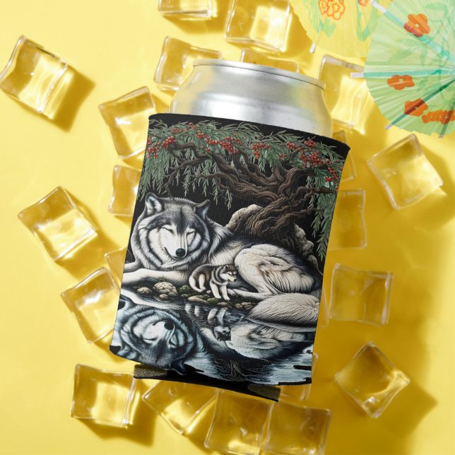 Serene Wolf Family Oasis in Idyllic Nature Can Cooler (In Situ Summer)