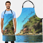 Serene Yelapa 0758 Apron<br><div class="desc">Painting "Serene Yelapa 0758" Collection Whether you are cooking at home, hosting a summer BBQ, or creating arts & crafts- do so in style with customisable aprons! Made of a top quality polyester, this designs will definitely make a great impression on your guests. Available in 3 sizes for adults, young...</div>