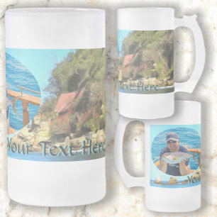 Serene Yelapa 0758 Frosted Glass Beer Mug