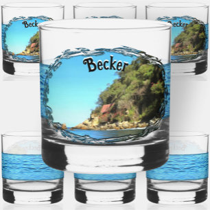Serene Yelapa 0758 Whiskey Glass