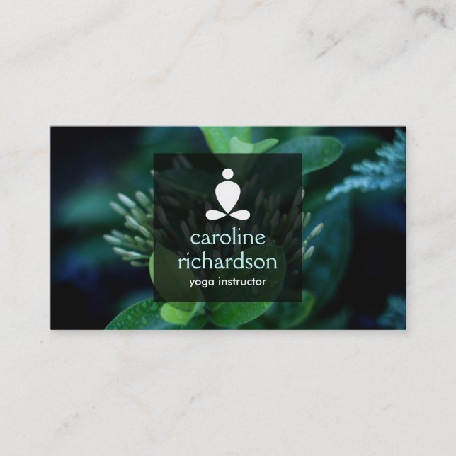 Serene Yoga, Meditation, Zen Business Card (Front)