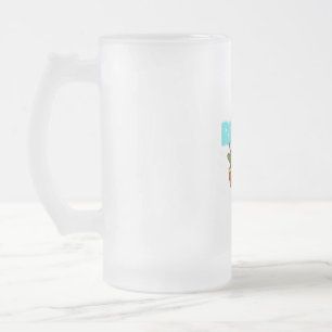 SereneSipper Frosted Glass Beer Mug