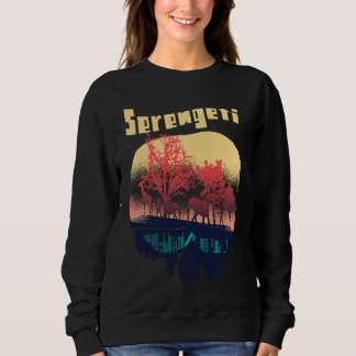 Serengeti Africa Safari Elephant National Park Big Sweatshirt