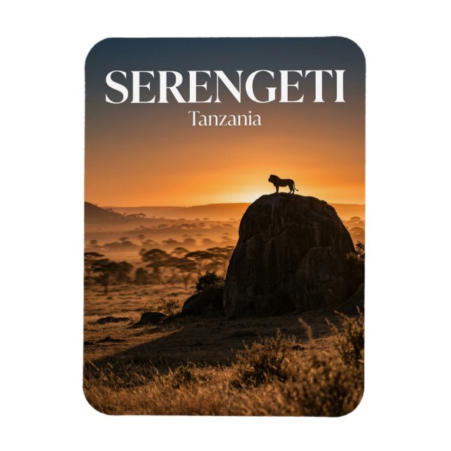 Serengeti, Arusha, Mara Region Magnet (Vertical)