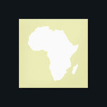 Serengeti Audacious Africa Canvas Print<br><div class="desc">Africa map outline in white with contrasting colours in Emporio Moffa's "Safari" palette inspired by the daring adventurousness and wilderness of the continent.</div>