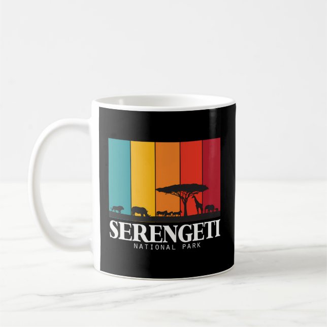 Serengeti National Park Big Five Safari Africa Coffee Mug (Left)