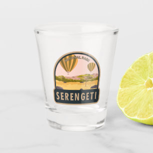 Serengeti National Park Tanzania Hot Air Balloon Shot Glass