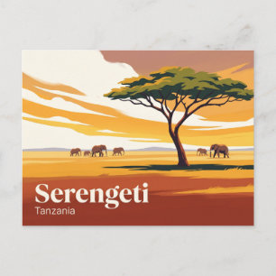 Serengeti National Park Tanzania Postcard