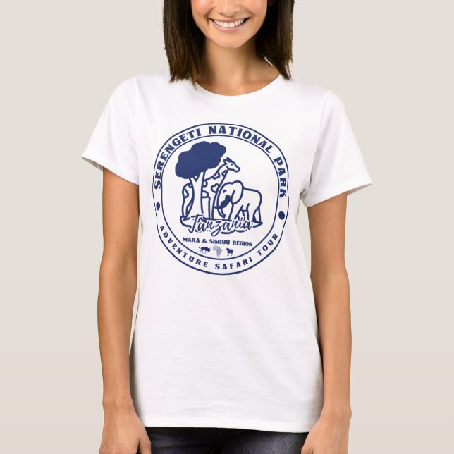 Serengeti National Park Tanzania Safari Mara Simiy T-Shirt (Front)