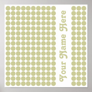 Serengeti Safari Dot with name Poster