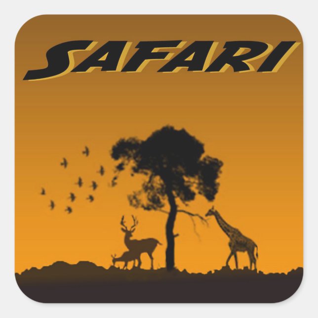Serengeti Safari Sticker (Front)