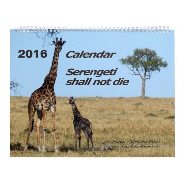 Serengeti shall not die calendar 2-page (Cover)