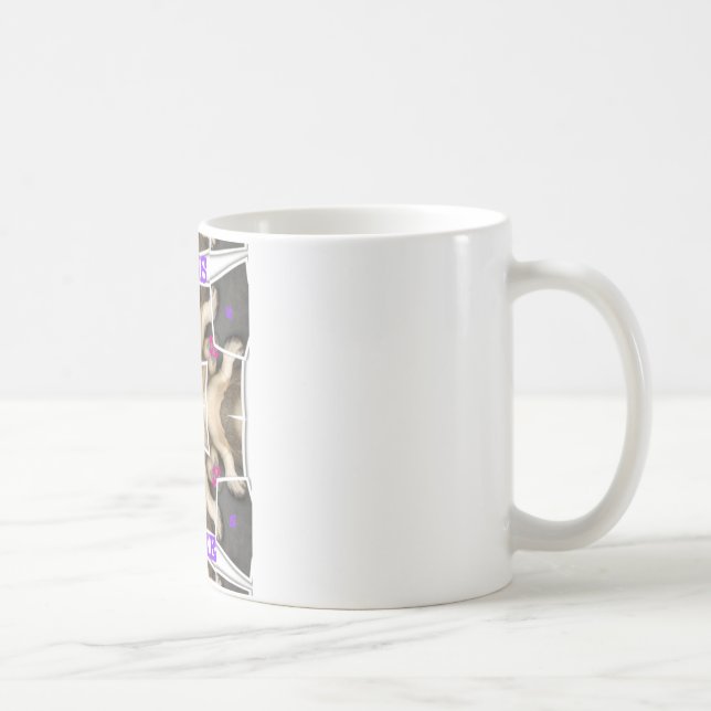 Serengeti Splendour: Vibrant Animal Hide Artistry Coffee Mug (Right)