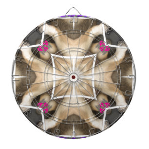 Serengeti Splendour: Vibrant Animal Hide Artistry Dartboard