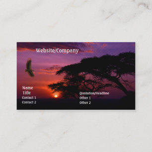 Serengeti Sunset Business Card