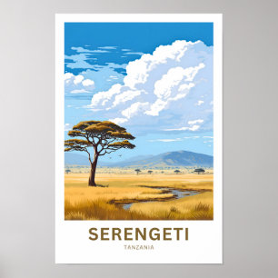 Serengeti Tanzania Travel Print