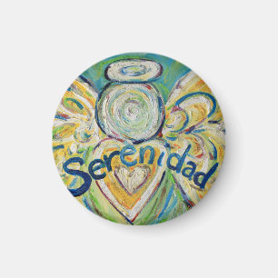 Serenidad Guardian Angel Word Custom Magnet