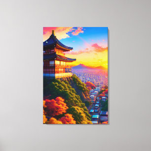 Serenity Above the Metropolis Canvas Print