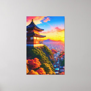 Serenity Above the Metropolis Canvas Print