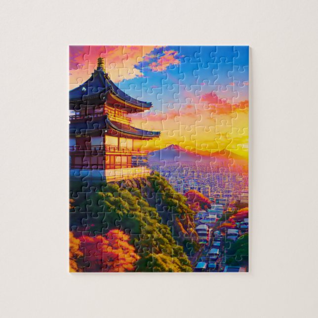 Serenity Above the Metropolis Jigsaw Puzzle (Vertical)