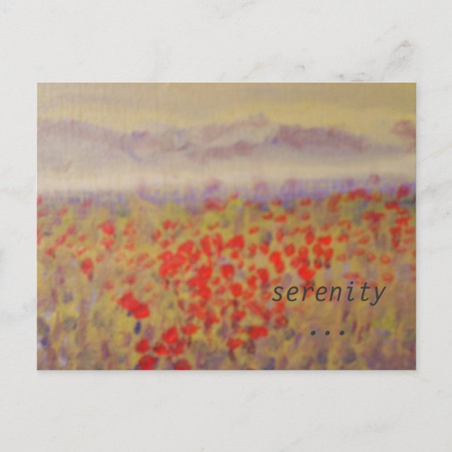 "serenity" - an art print postcard. postcard (Front)