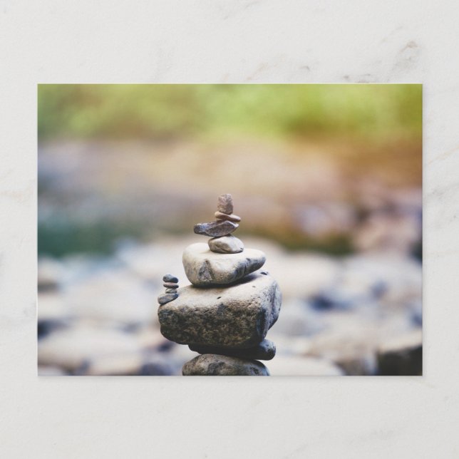 Serenity at Eagle Creek: A Moment of Zen Postcard (Front)