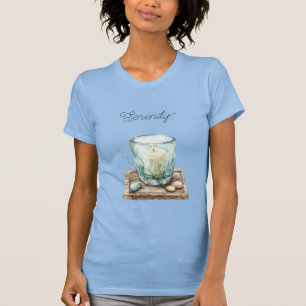 Serenity Beach Candle Stones T-Shirt