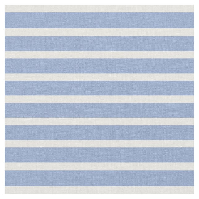 Serenity Blue & White Fine Striped Fabric (Close Up)