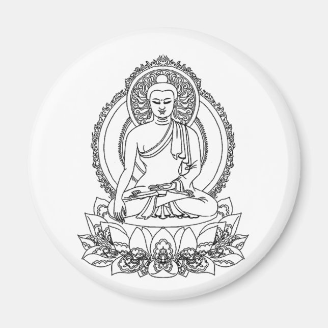 Serenity Buddha Magnet (Front)