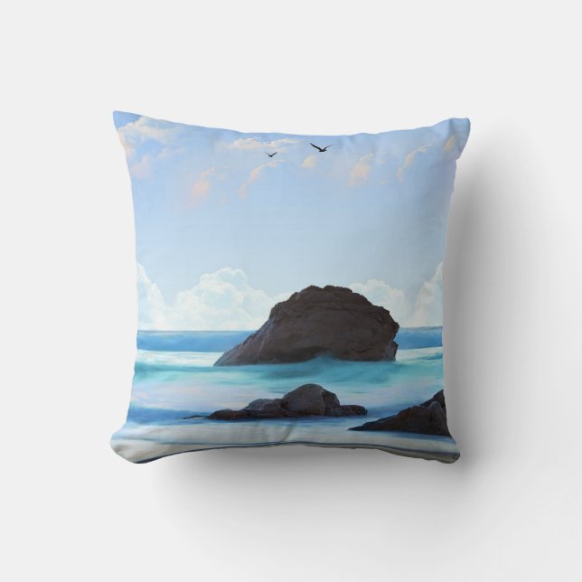 Serenity, clouds, quiet beauty cushion (Front)